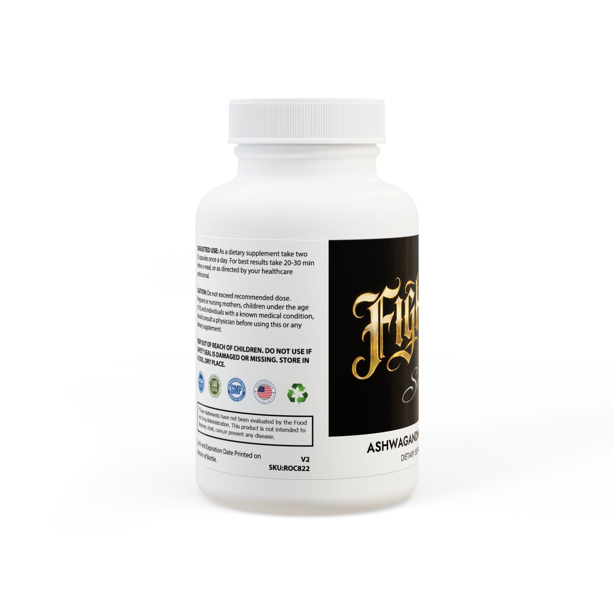 Fighters FUEL - Ashwagandha und Schwarzer Pfeffer Ergänzung (60 Kapseln)