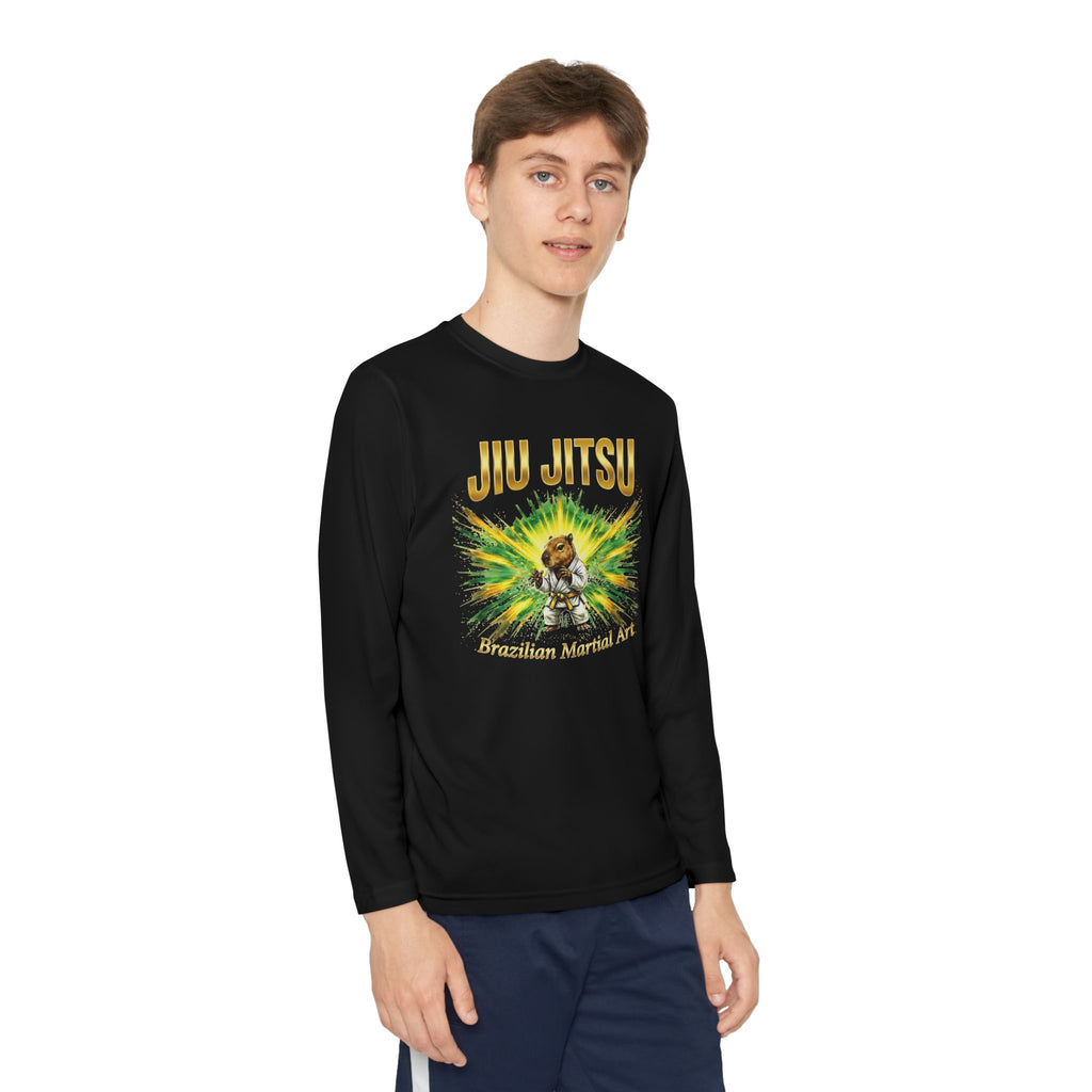 Capibara Fighter - Youth Long Sleeve Competitor Tee