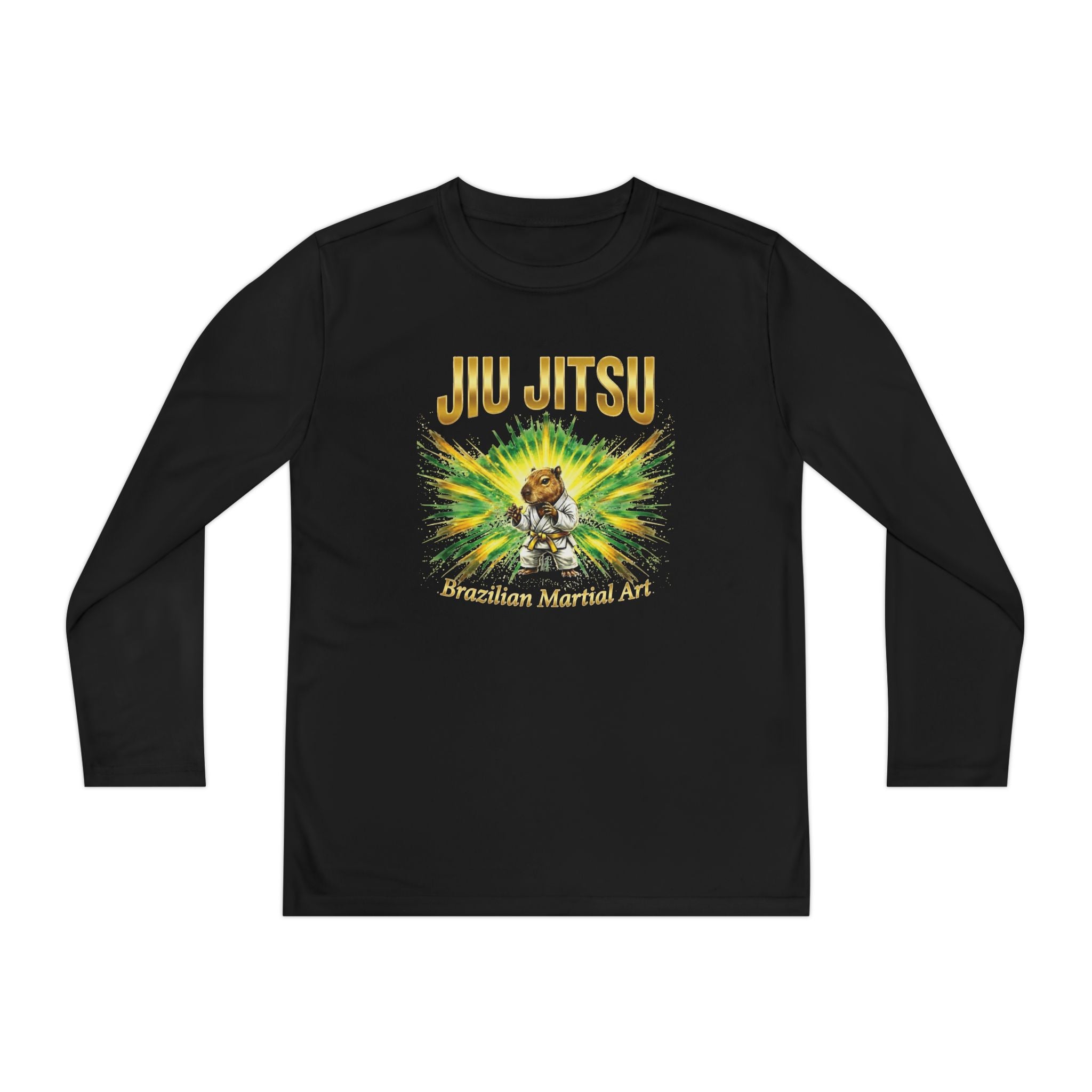 Capibara Fighter - Youth Long Sleeve Competitor Tee